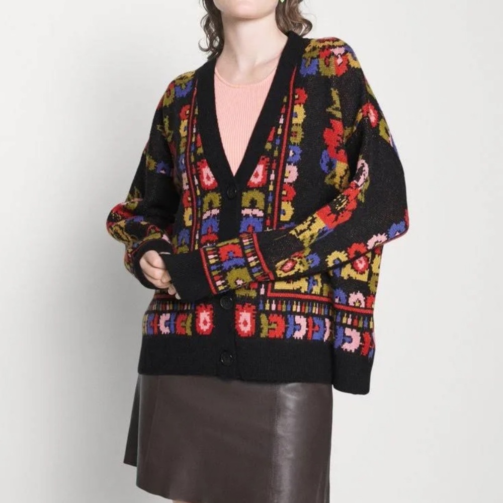 Farm Rio Tapestry Floral Cardigan XS